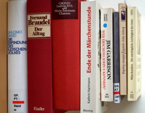 Bücherstapel im Juni 2013