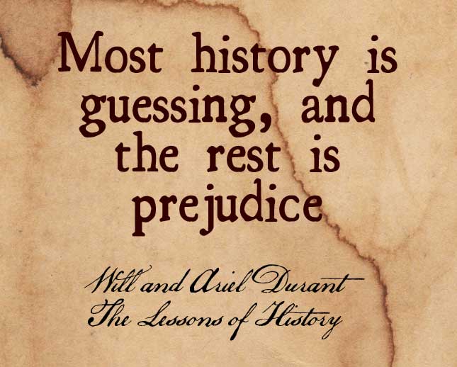 Zitat der Historiker Durant