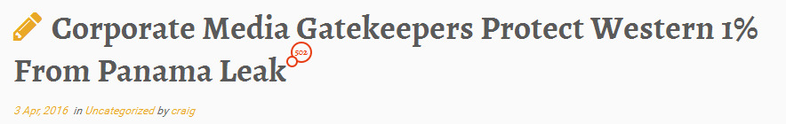 Kritische Gedanken zu den Panama Papers von Prof. Craig&nbsp;Murray