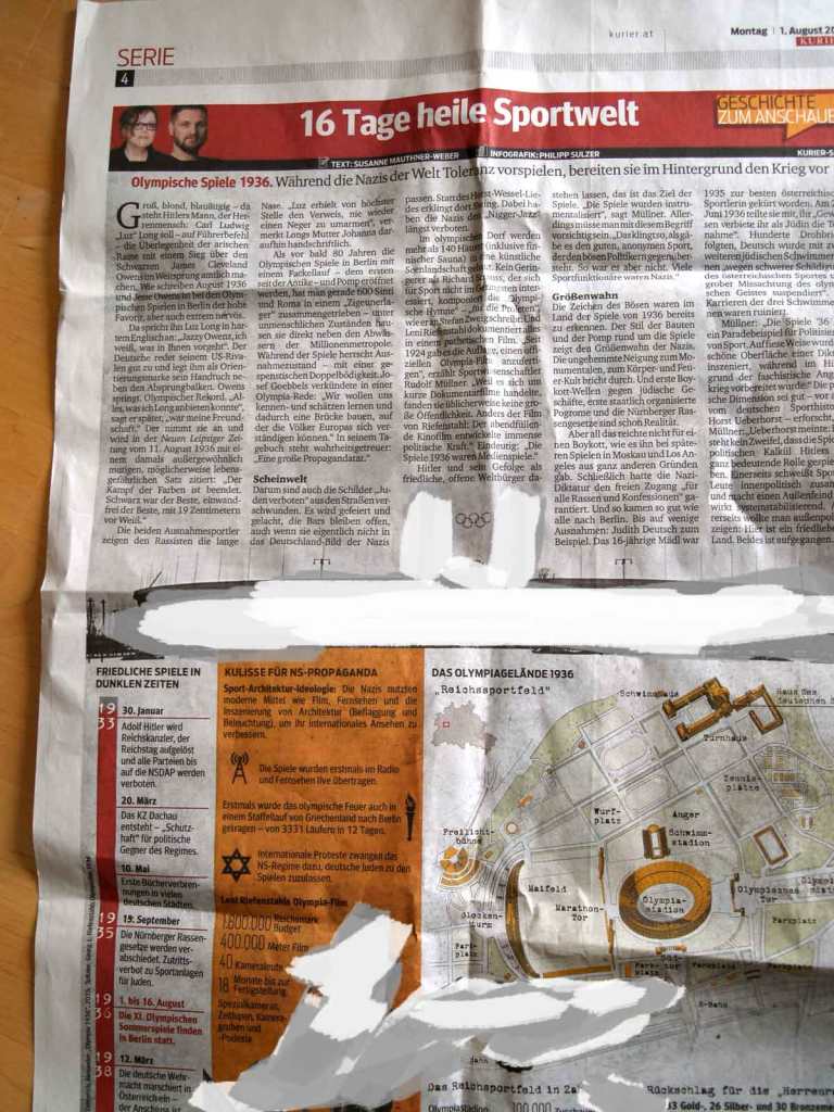 Olympische Spiele 1936 im Rückblick und die historische Einseitigkeit im&nbsp;Kurier