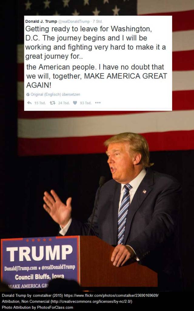 Donald J. Trump und die Revolution von&nbsp;2017