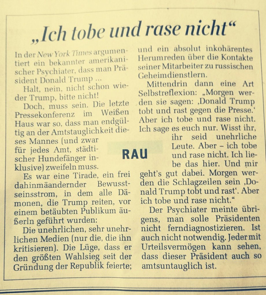 Die blinde Wut der tollwütigen&nbsp;Presse